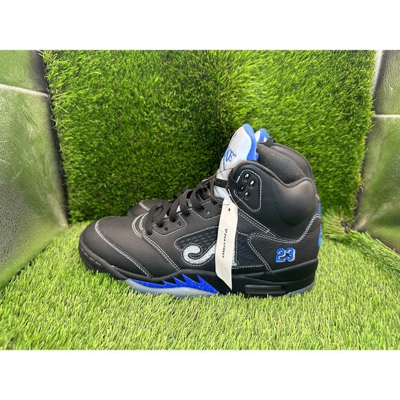 Awake NY x Air Jordan 5 Retro DV4982-004 Athletic Sneaker Mens 9.5 Black Leather main image 10